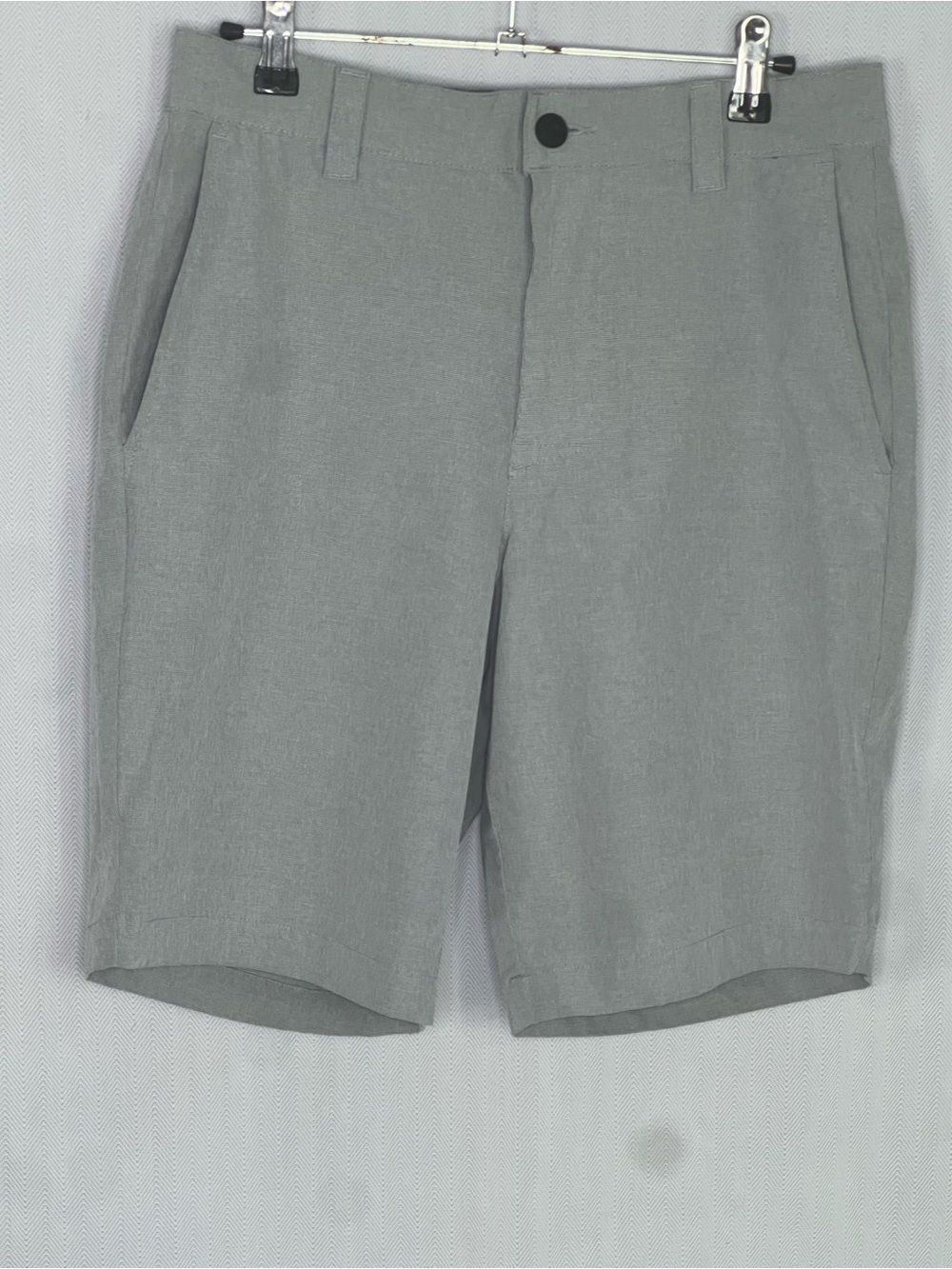 Banana Republic Men’s Shorts Gray Hand Pockets Elastic Back Waist Belt Loops 30